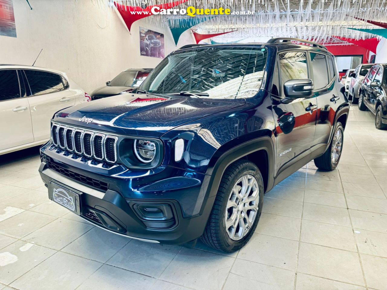 JEEP   RENEGADE LONG. T270 1.3 TB 4X2 FLEX AUT.   AZUL 2025 1.3 FLEX - Loja