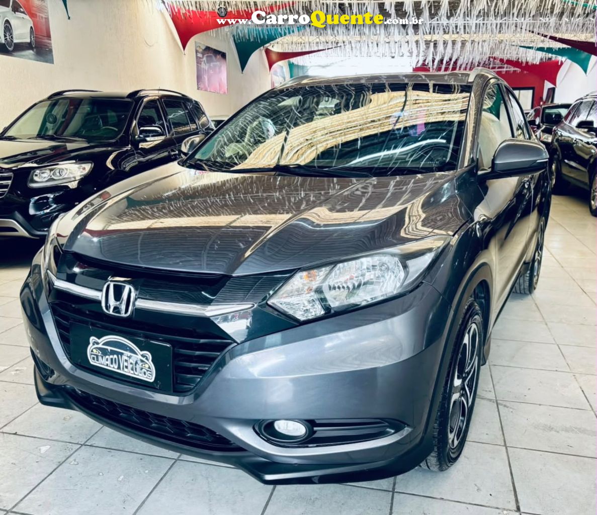 HONDA   HR-V EX 1.8 FLEXONE 16V 5P AUT.   CINZA 2016 1.8 FLEX - Loja