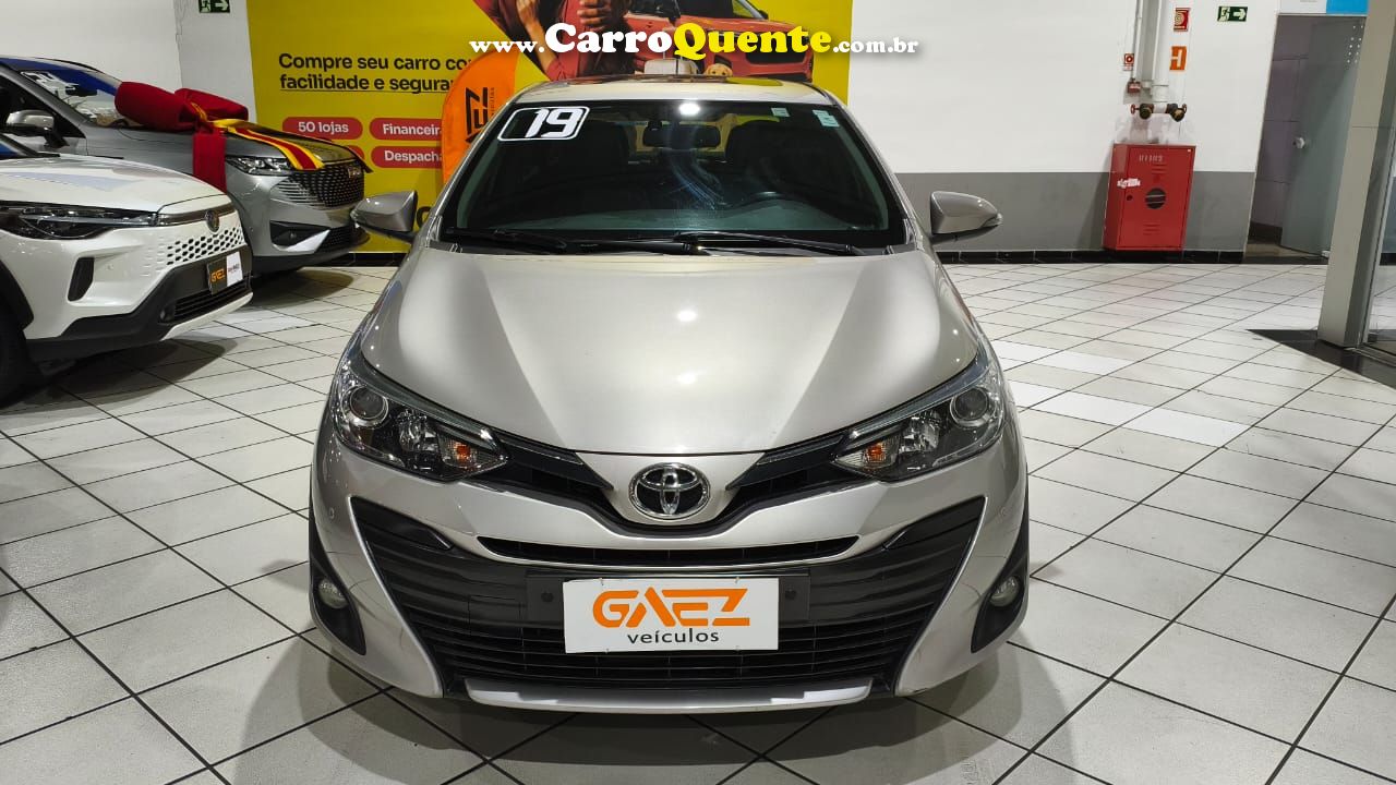 TOYOTA YARIS 1.5 16V SEDAN XLS MULTIDRIVE 2019 - Loja