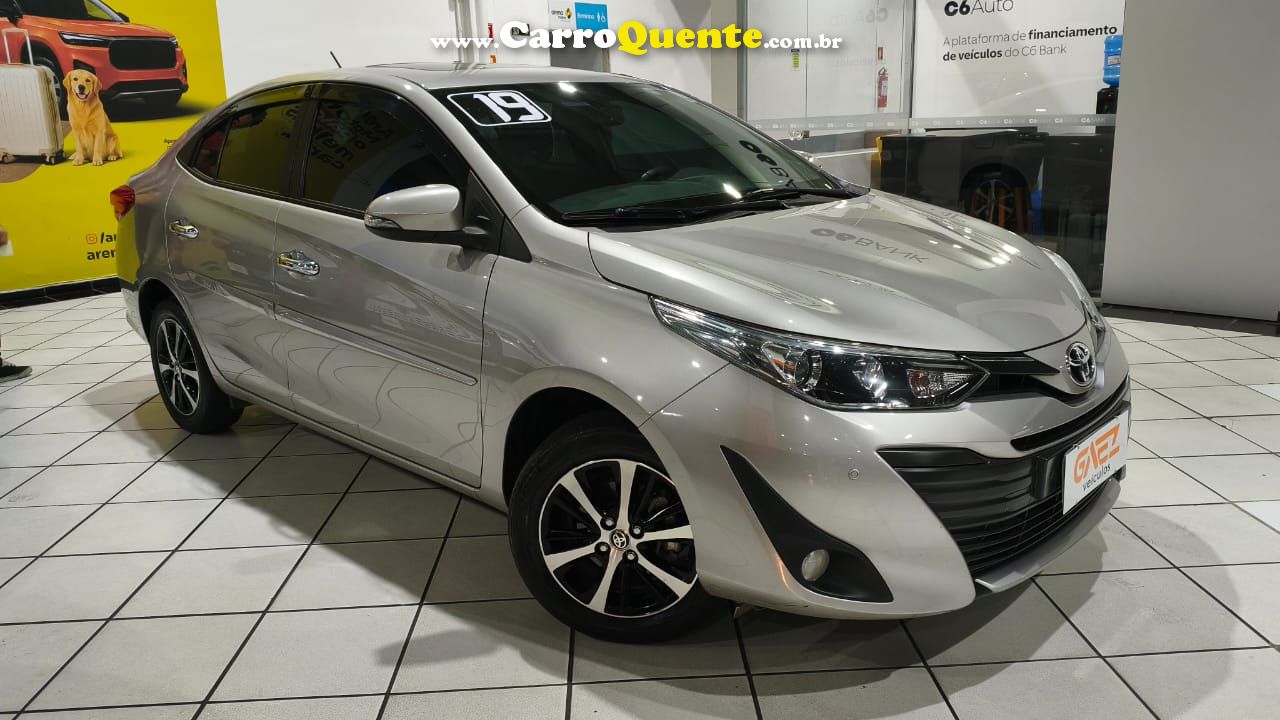 TOYOTA YARIS 1.5 16V SEDAN XLS MULTIDRIVE 2019 - Loja