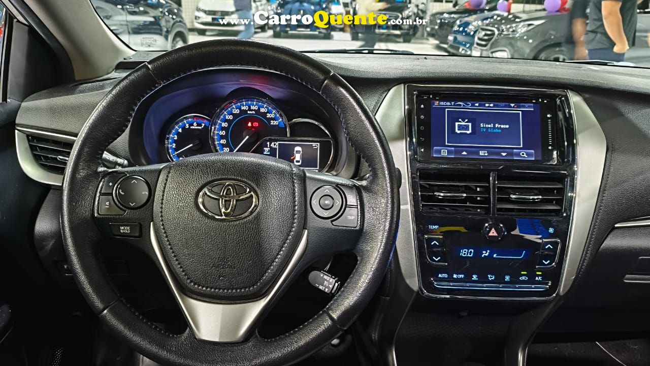 TOYOTA YARIS 1.5 16V SEDAN XLS MULTIDRIVE 2019 - Loja