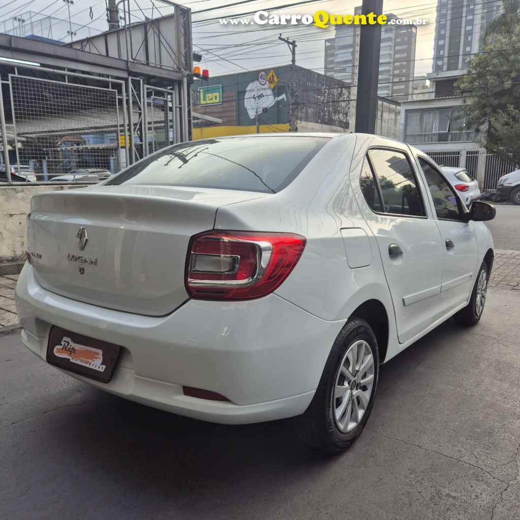 RENAULT   LOGAN AUTHENTIQUE FLEX 1.0 12V 4P   BRANCO 2018 1.0 FLEX - Loja