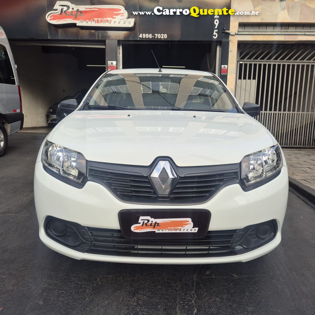 RENAULT   LOGAN AUTHENTIQUE FLEX 1.0 12V 4P   BRANCO 2018 1.0 FLEX - Loja