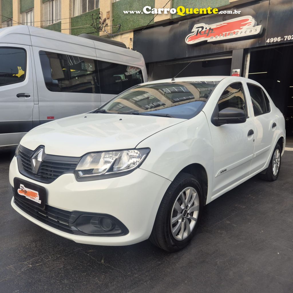 RENAULT   LOGAN AUTHENTIQUE FLEX 1.0 12V 4P   BRANCO 2018 1.0 FLEX - Loja