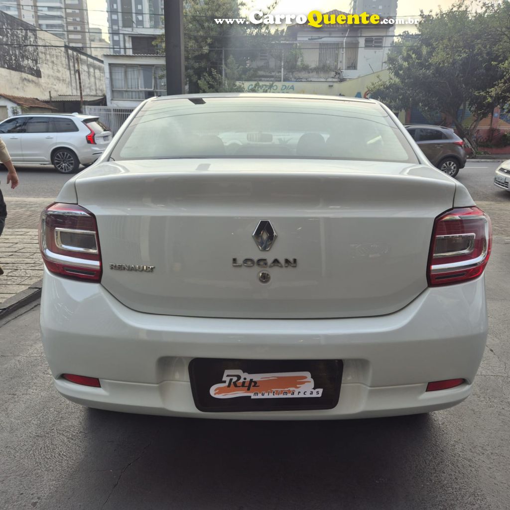 RENAULT   LOGAN AUTHENTIQUE FLEX 1.0 12V 4P   BRANCO 2018 1.0 FLEX - Loja