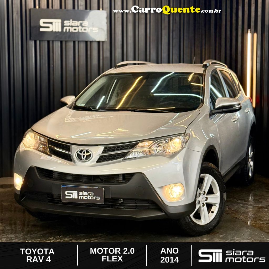 TOYOTA   RAV4 2.0 4X2 16V AUT.   PRATA 2014 2.0 GASOLINA - Loja