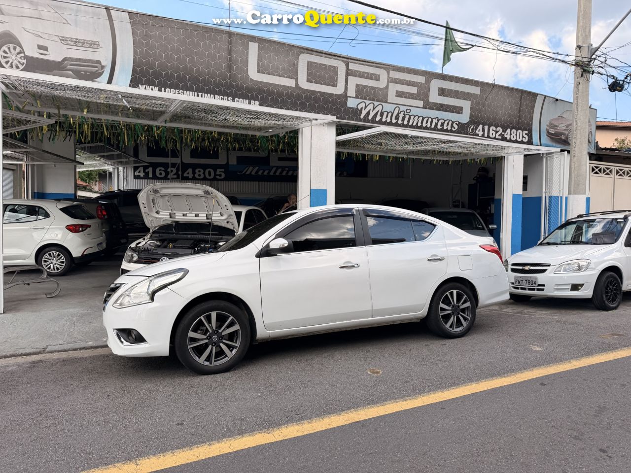 NISSAN   VERSA SL 1.6 16V FLEXSTART 4P AUT.   BRANCO 2020 1.6 GASOLINA - Loja