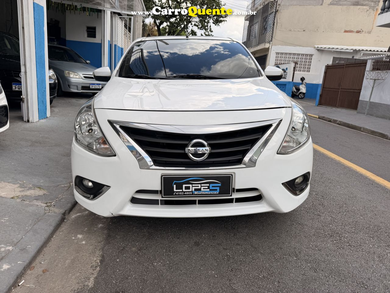 NISSAN   VERSA SL 1.6 16V FLEXSTART 4P AUT.   BRANCO 2020 1.6 GASOLINA - Loja