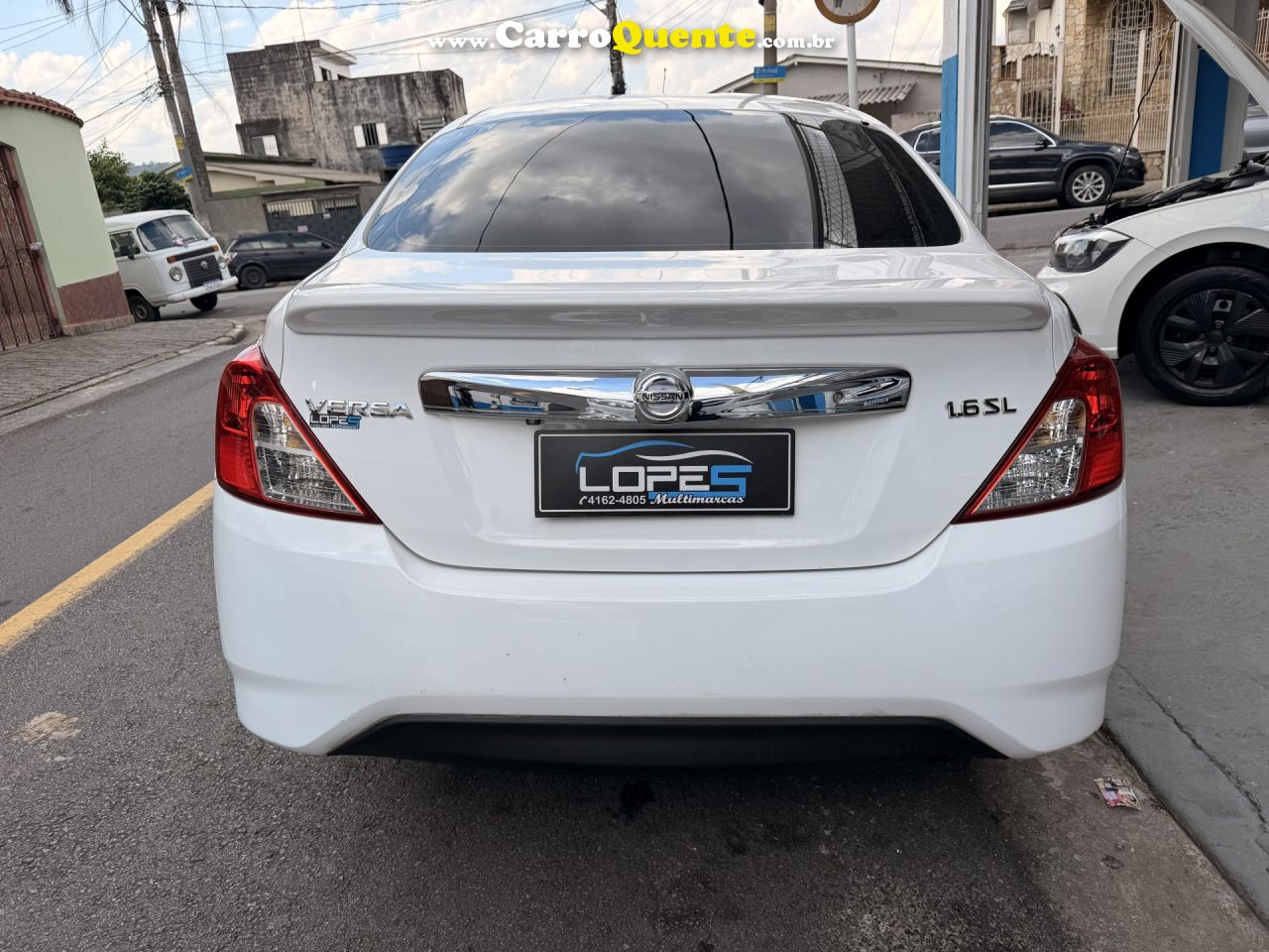 NISSAN   VERSA SL 1.6 16V FLEXSTART 4P AUT.   BRANCO 2020 1.6 GASOLINA - Loja