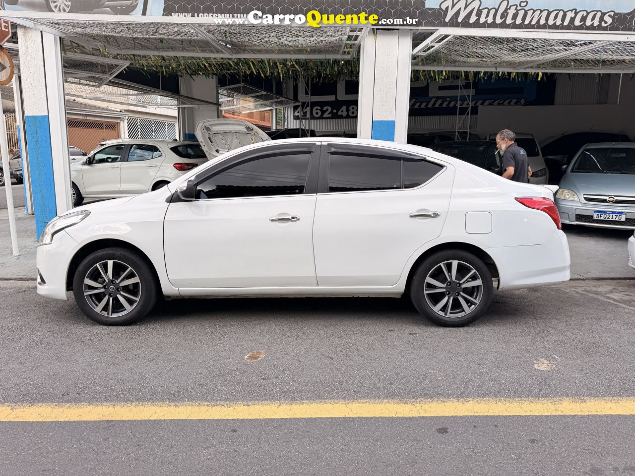 NISSAN   VERSA SL 1.6 16V FLEXSTART 4P AUT.   BRANCO 2020 1.6 GASOLINA - Loja