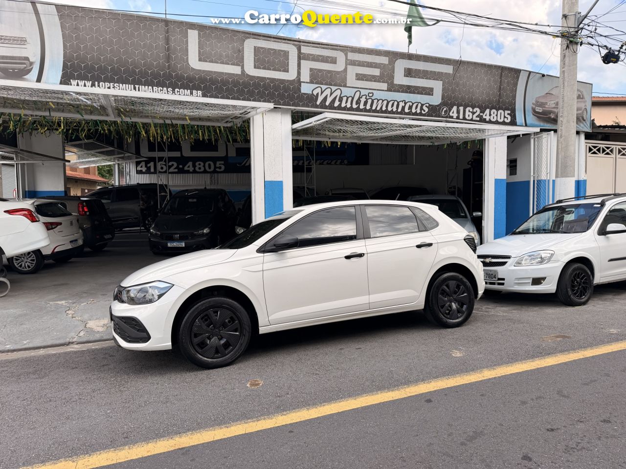 VOLKSWAGEN   POLO TRACK 1.0 FLEX 12V 5P   BRANCO 2023 1.0 FLEX - Loja