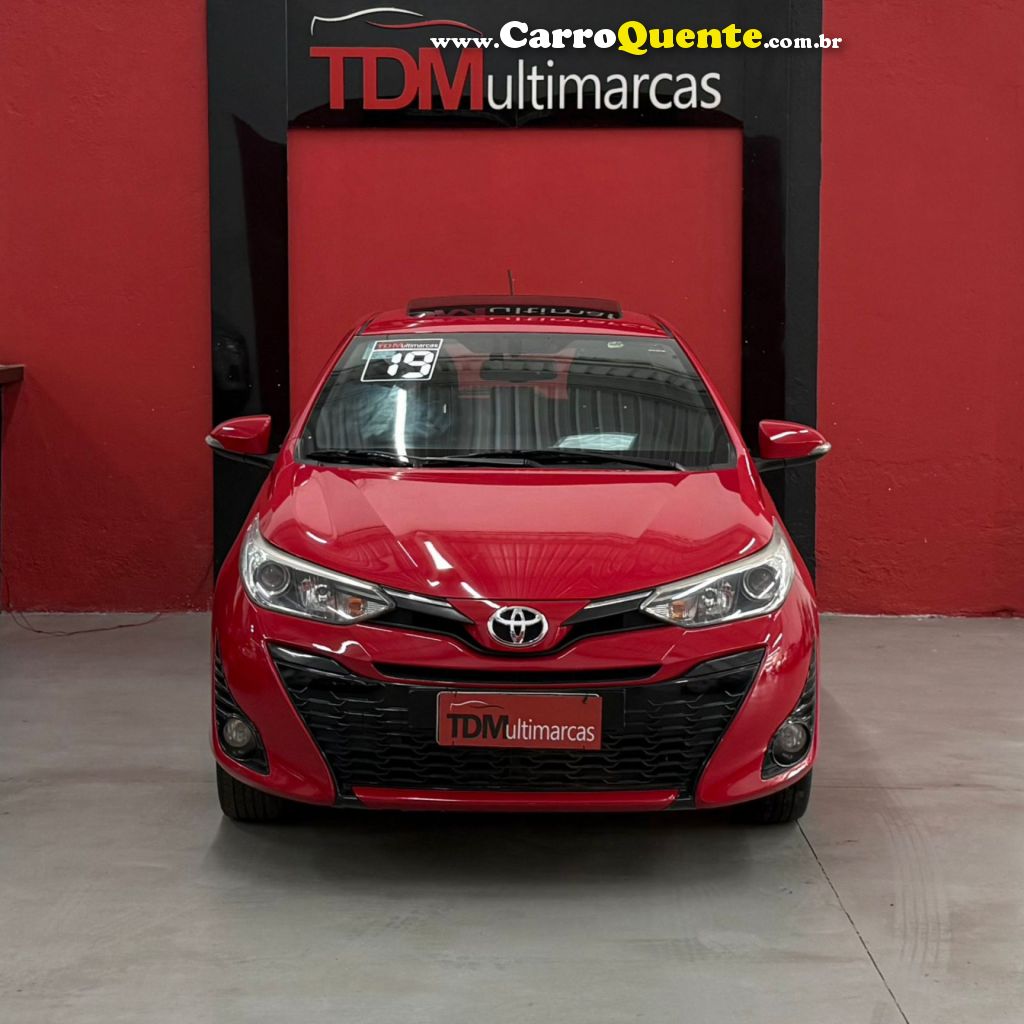 TOYOTA   YARIS XLS 1.5 FLEX 16V 5P AUT.   VERMELHO 2019 1.5 FLEX - Loja