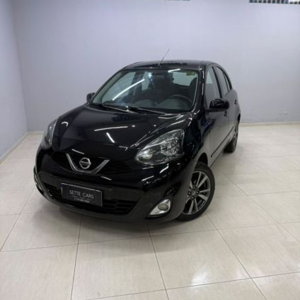 NISSAN   MARCH SL 1.6 16V FLEXSTART 5P AUT.   PRETO 2018 1.6 GASOLINA