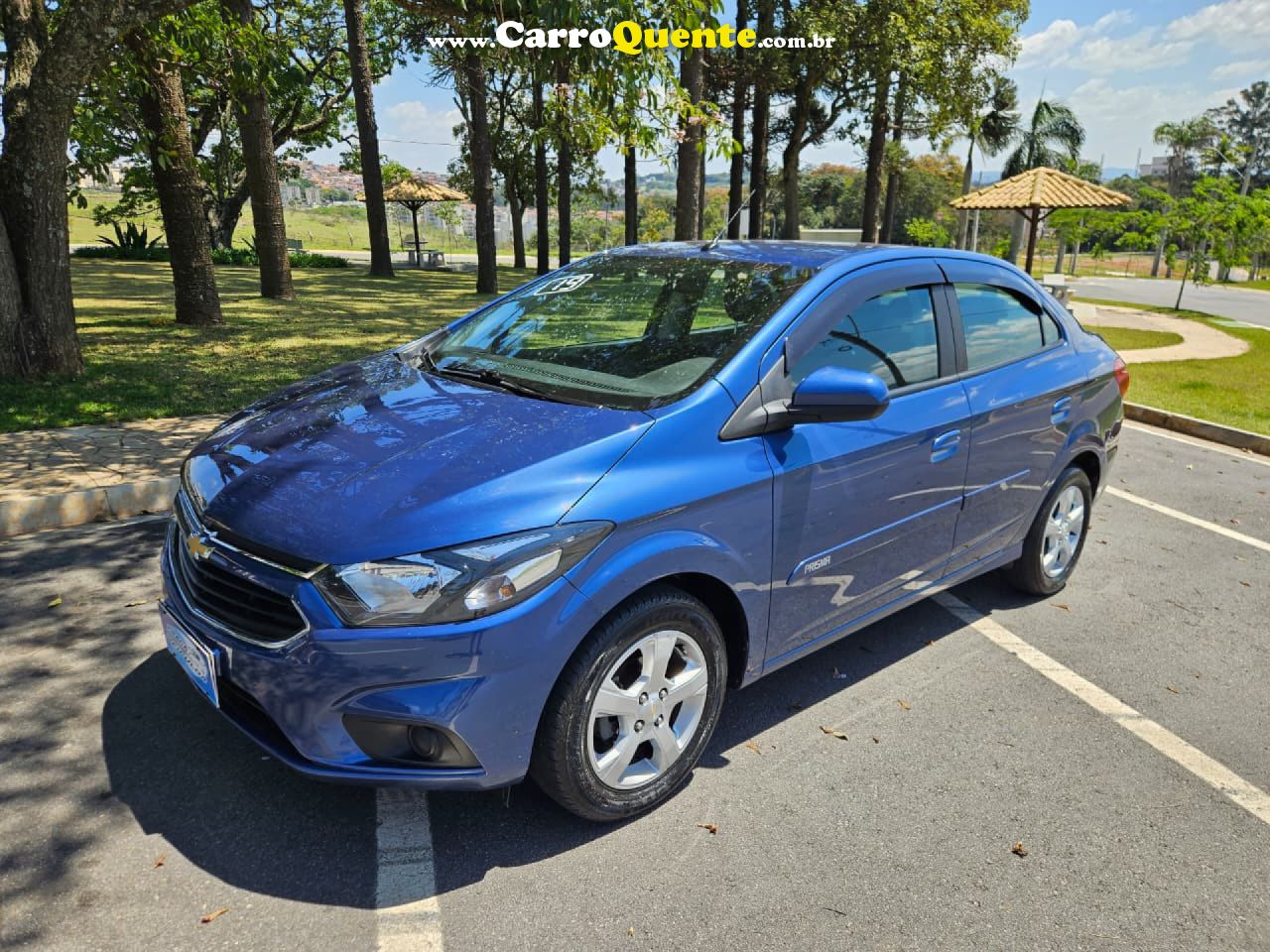 CHEVROLET   PRISMA SED. LT 1.4 8V FLEXPOWER 4P   AZUL 2019 1.4 FLEX - Loja