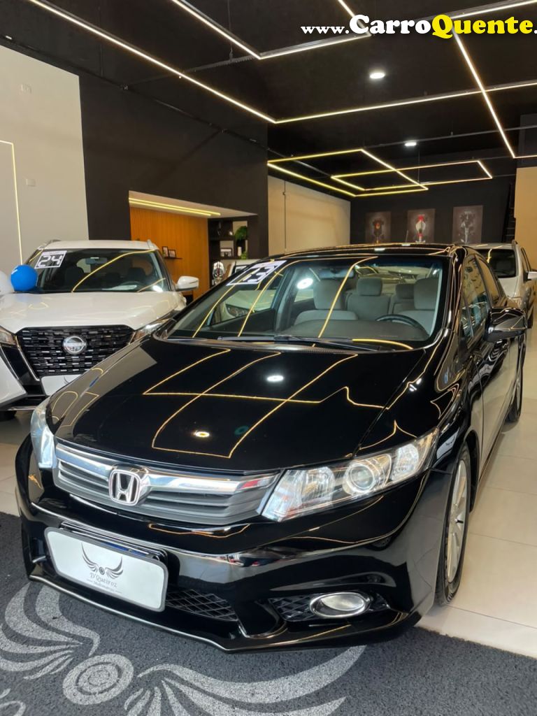 HONDA   CIVIC SEDAN LXS 1.81.8 FLEX 16V AUT. 4P   PRETO 2013 1.8 FLEX - Loja