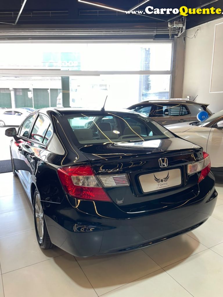 HONDA   CIVIC SEDAN LXS 1.81.8 FLEX 16V AUT. 4P   PRETO 2013 1.8 FLEX - Loja