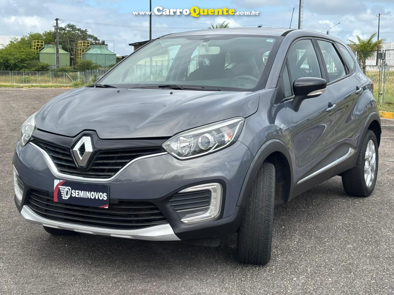 RENAULT   CAPTUR ZEN 1.6 16V FLEX 5P MEC.   CINZA 2018 1.6 FLEX - Loja