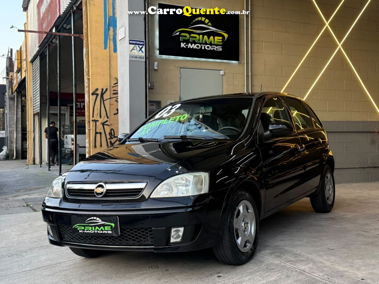 CHEVROLET   CORSA HATCHBACK 1.0 MPFI 8V 71CV 5P   PRETO 2003 1.0 GASOLINA - Loja
