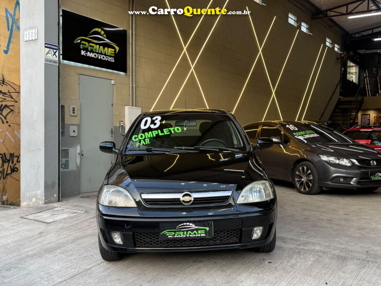 CHEVROLET   CORSA HATCHBACK 1.0 MPFI 8V 71CV 5P   PRETO 2003 1.0 GASOLINA - Loja