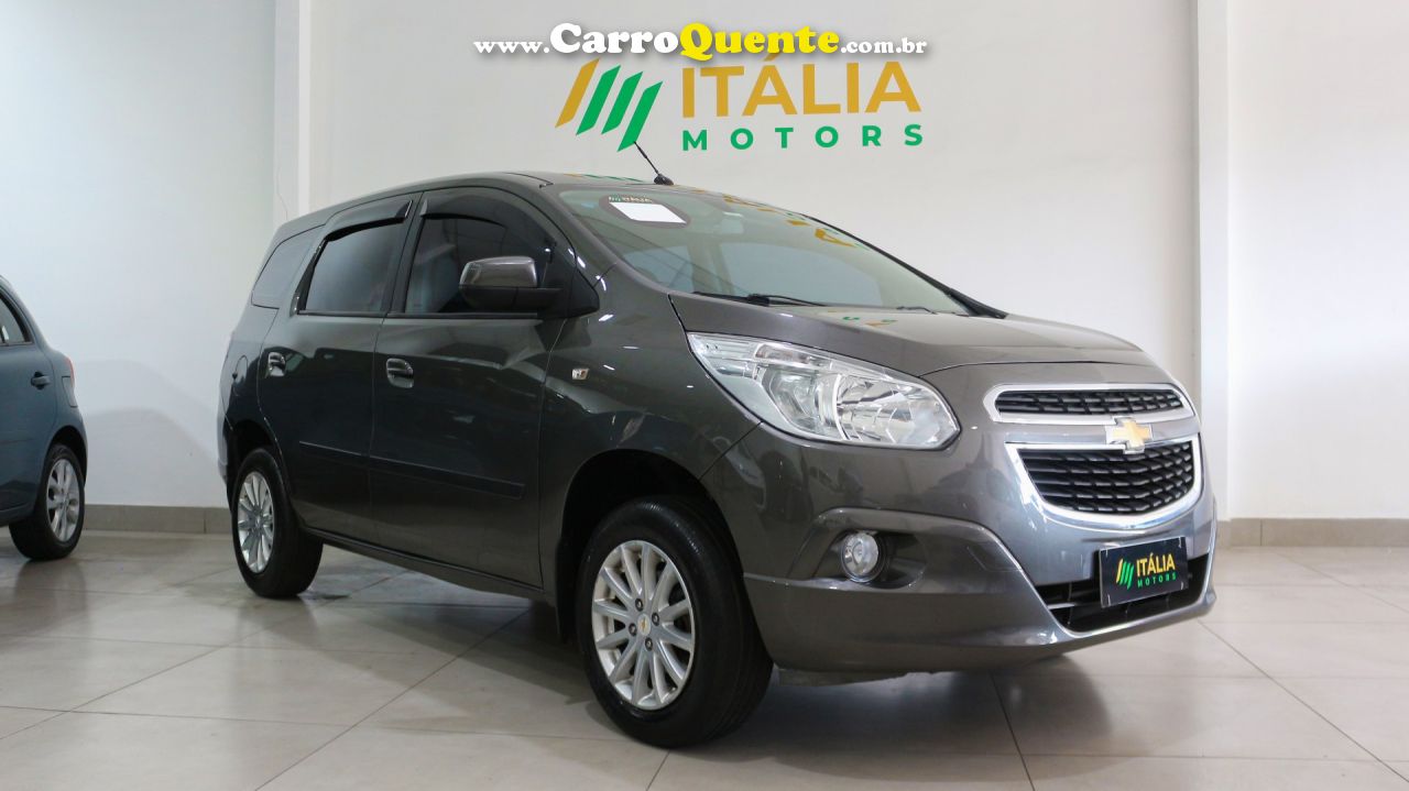 CHEVROLET   SPIN LT 1.8 8V ECONO.FLEX 5P AUT.   CINZA 2013 1.8 FLEX - Loja