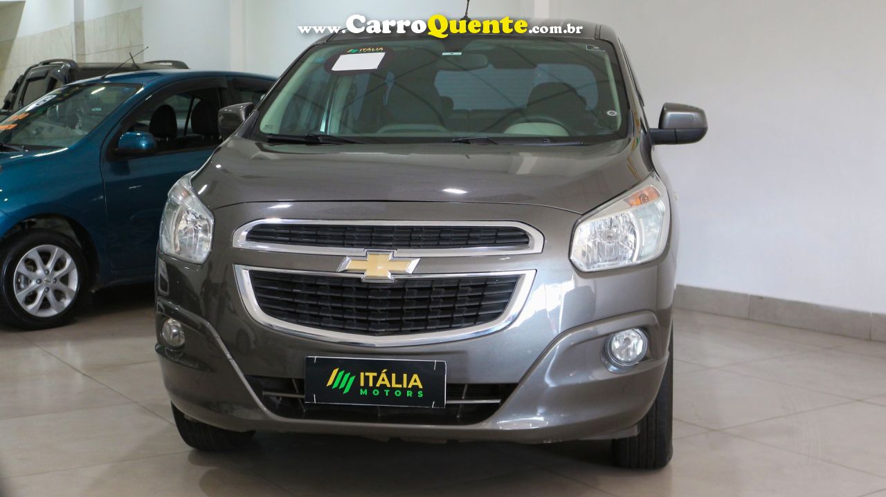 CHEVROLET   SPIN LT 1.8 8V ECONO.FLEX 5P AUT.   CINZA 2013 1.8 FLEX - Loja
