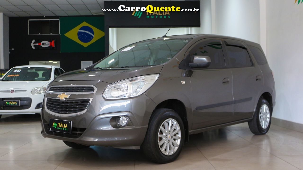 CHEVROLET   SPIN LT 1.8 8V ECONO.FLEX 5P AUT.   CINZA 2013 1.8 FLEX - Loja