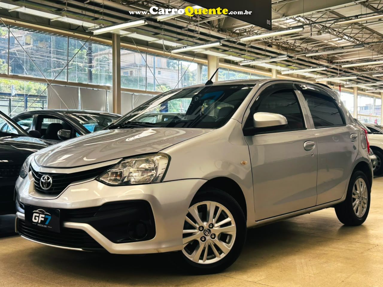 TOYOTA   ETIOS X 1.3 FLEX 16V 5P MEC.   PRATA 2018 1.3 FLEX - Loja