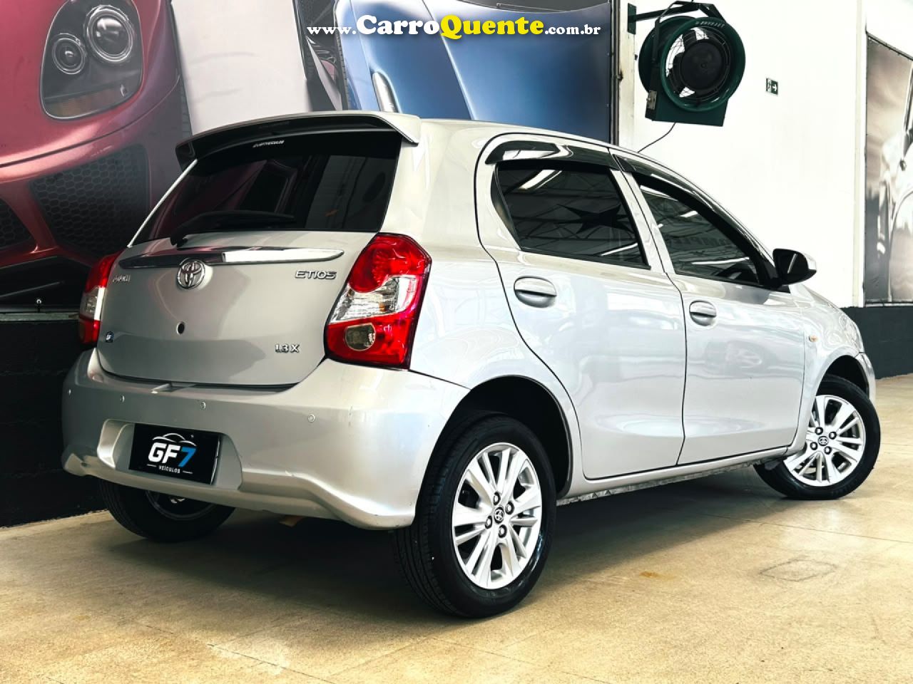 TOYOTA   ETIOS X 1.3 FLEX 16V 5P MEC.   PRATA 2018 1.3 FLEX - Loja