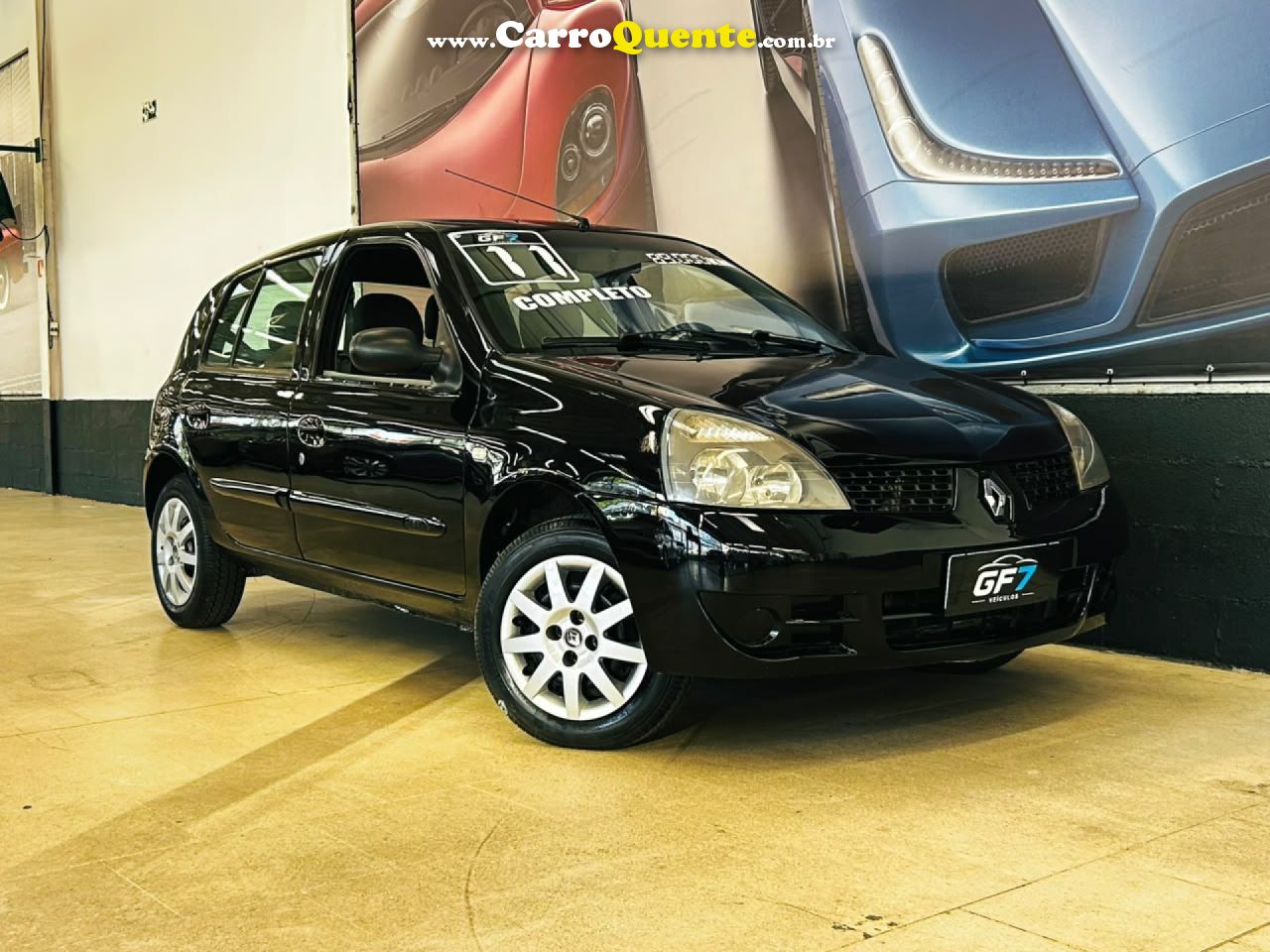 RENAULT   CLIO HI-FLEX 1.0 16V 5P   PRETO 2011 1.0 GASOLINA - Loja