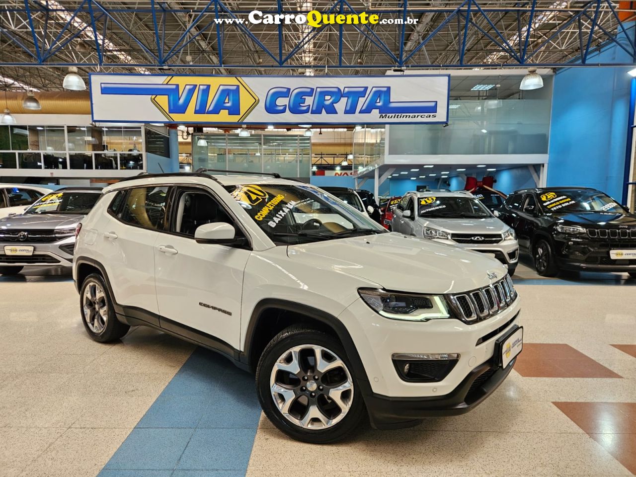 JEEP COMPASS 2.0 FLEX LONGITUDE * C/ 58.900 KM APENAS * 2020 - Loja