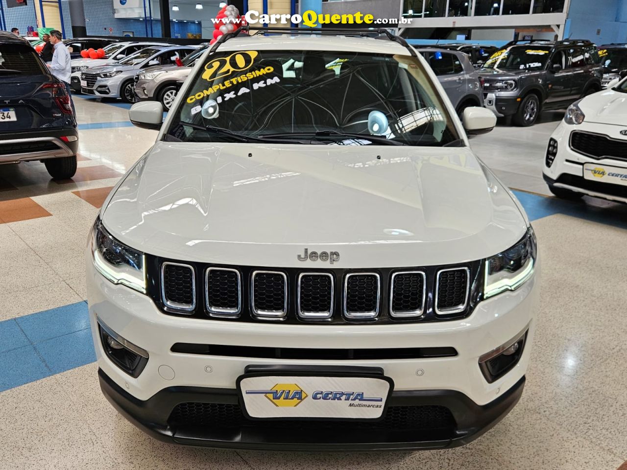 JEEP COMPASS 2.0 FLEX LONGITUDE * C/ 58.900 KM APENAS * 2020 - Loja