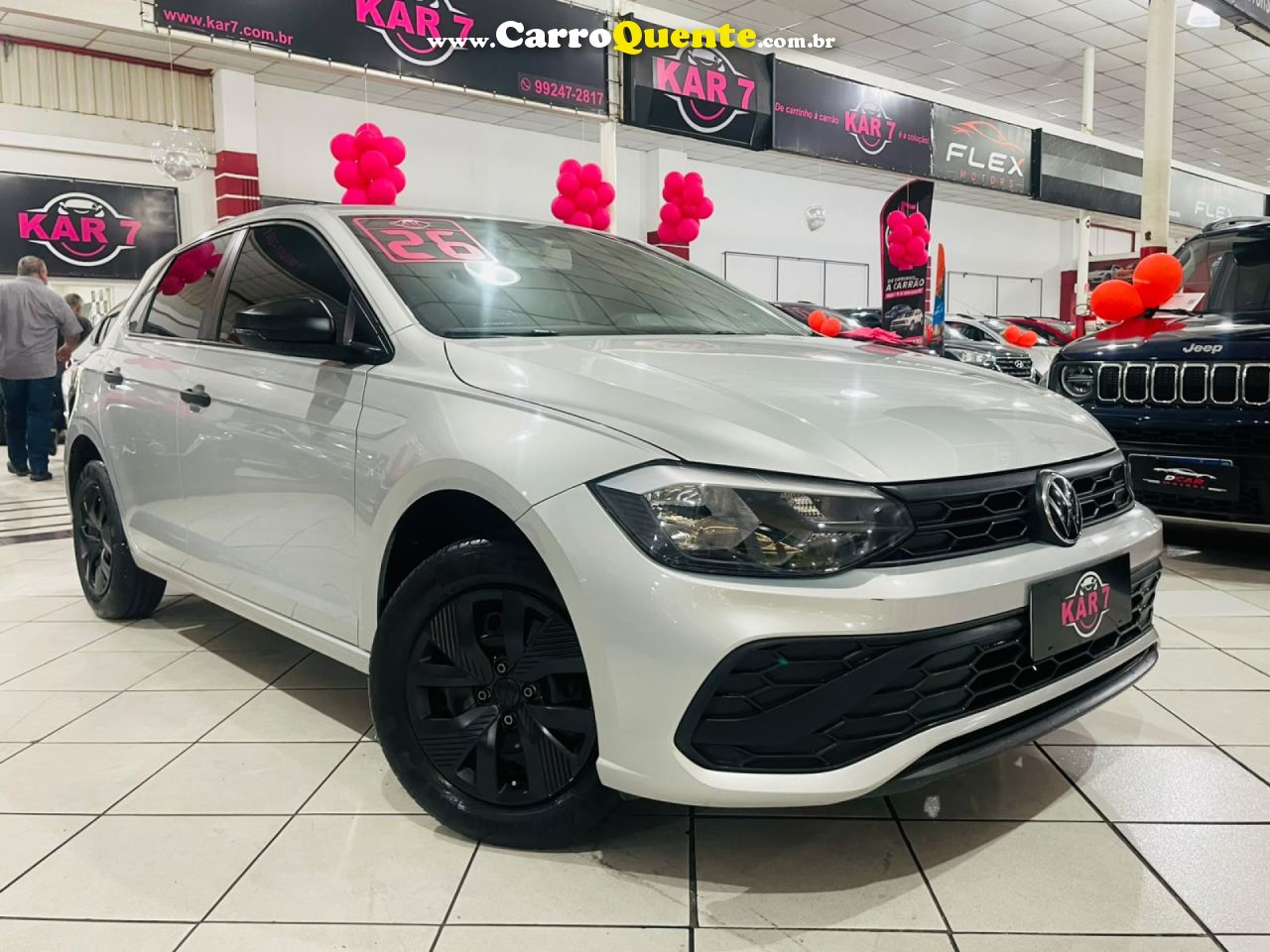 VOLKSWAGEN   POLO TRACK 1.0 FLEX 12V 5P   PRATA 2026 1.0 FLEX - Loja