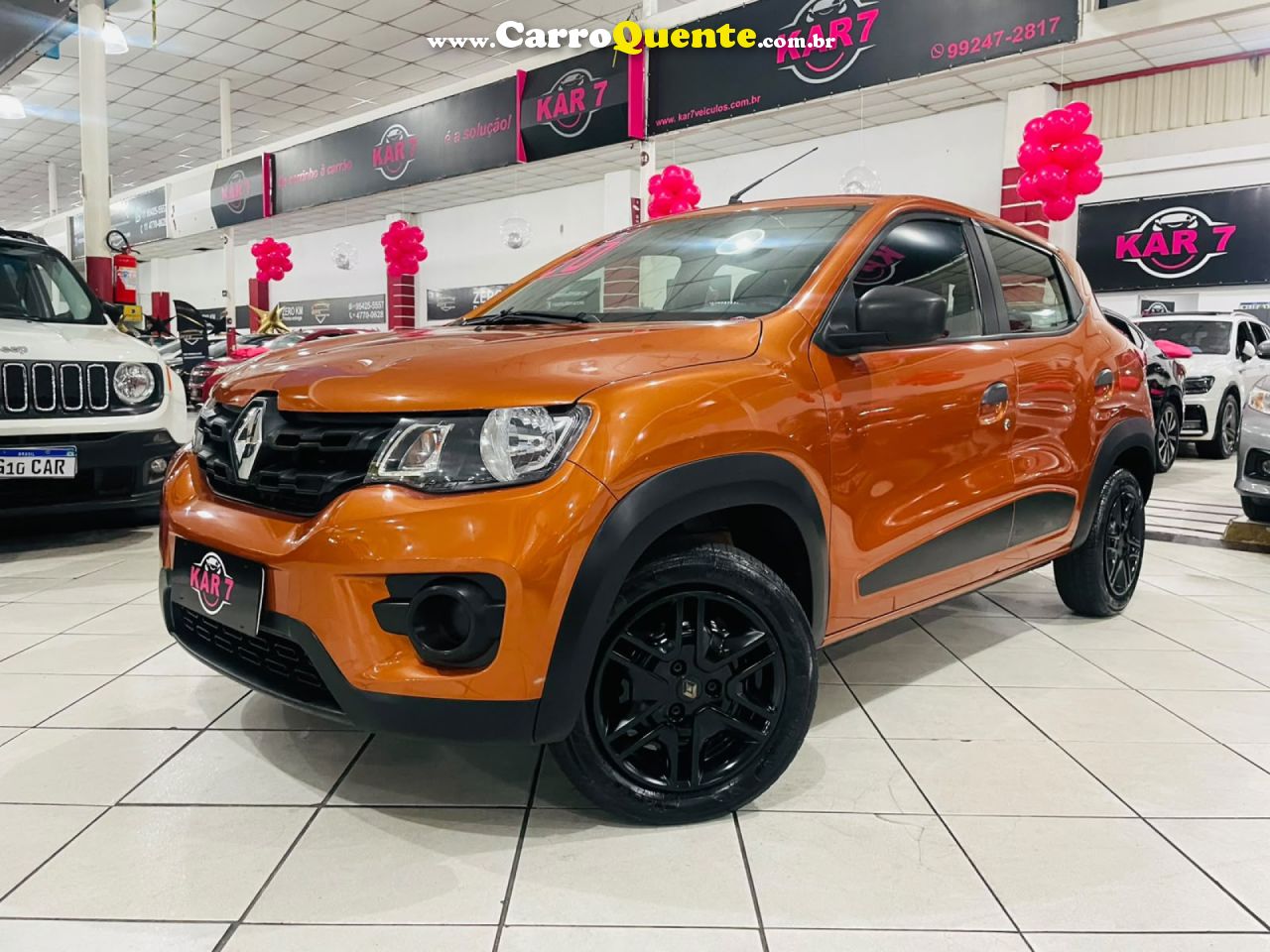 RENAULT   KWID ZEN 1.0 FLEX 12V 5P MEC.   LARANJA 2020 1.0 FLEX - Loja