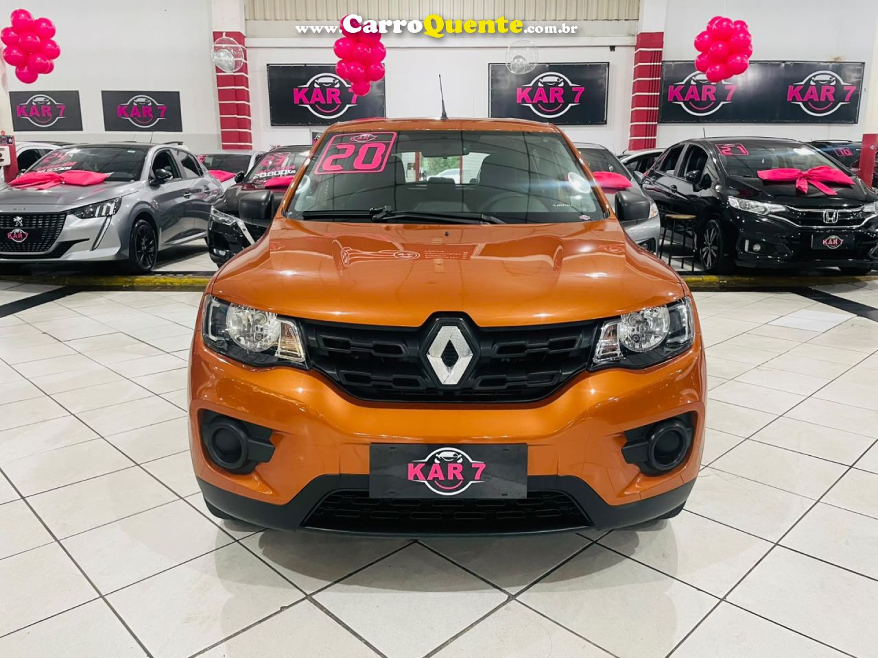 RENAULT   KWID ZEN 1.0 FLEX 12V 5P MEC.   LARANJA 2020 1.0 FLEX - Loja