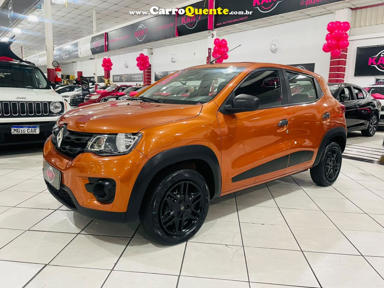 RENAULT   KWID ZEN 1.0 FLEX 12V 5P MEC.   LARANJA 2020 1.0 FLEX - Loja