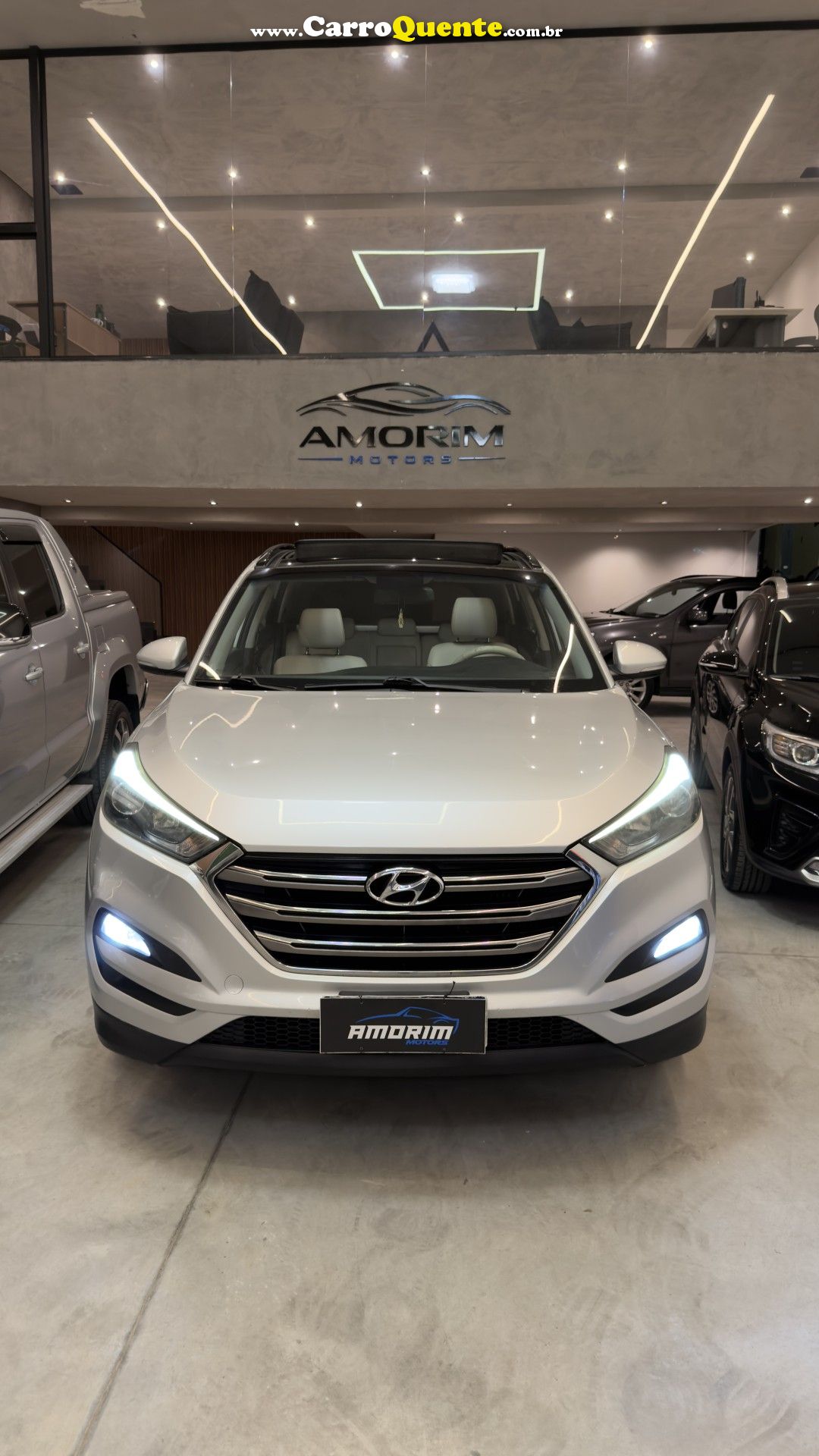 HYUNDAI   TUCSON GLS 1.6 TURBO 16V AUT.   PRATA 2018 1.6 GASOLINA - Loja
