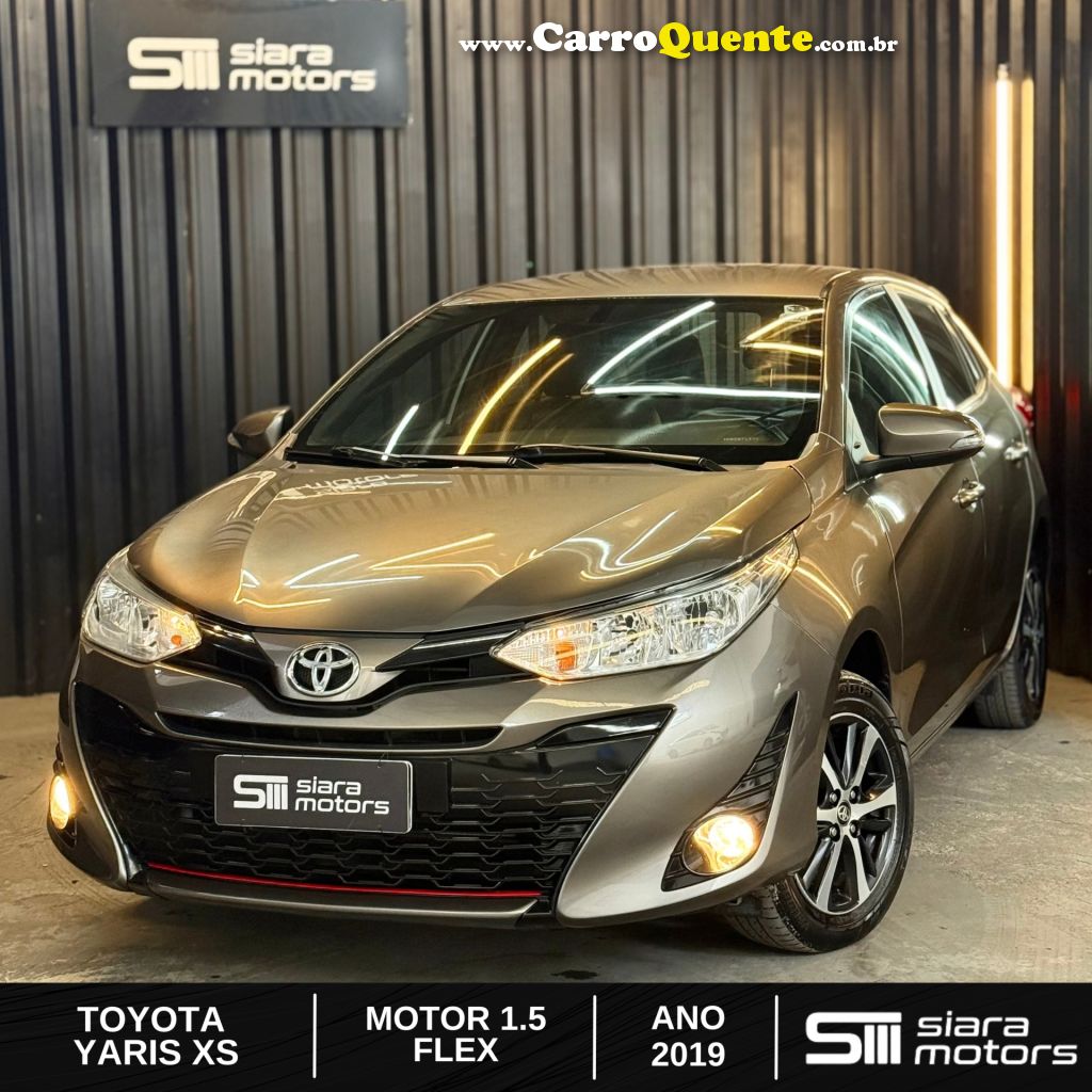 TOYOTA   YARIS XS 1.5 FLEX 16V 5P AUT.   CINZA 2019 1.5 FLEX - Loja