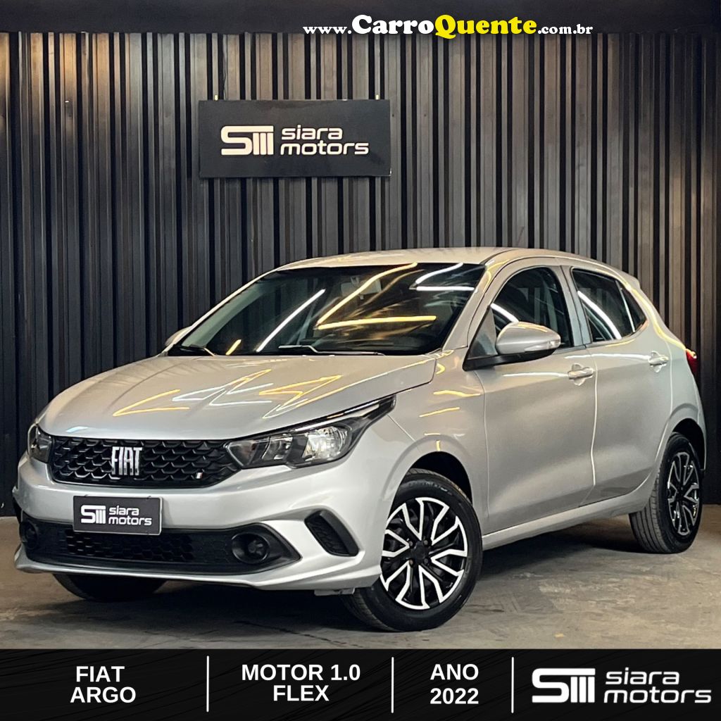 FIAT   ARGO 1.0 6V FLEX.   PRATA 2022 1.0 GASOLINA - Loja