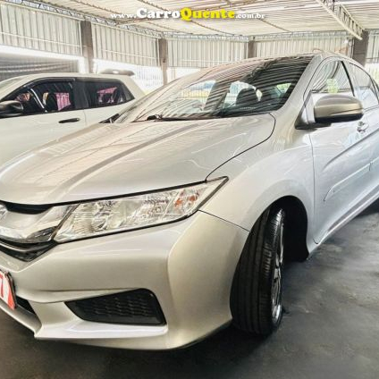 HONDA   CITY SEDAN LX 1.5 FLEX 16V 4P AUT.   PRATA 2016 1.5 FLEX