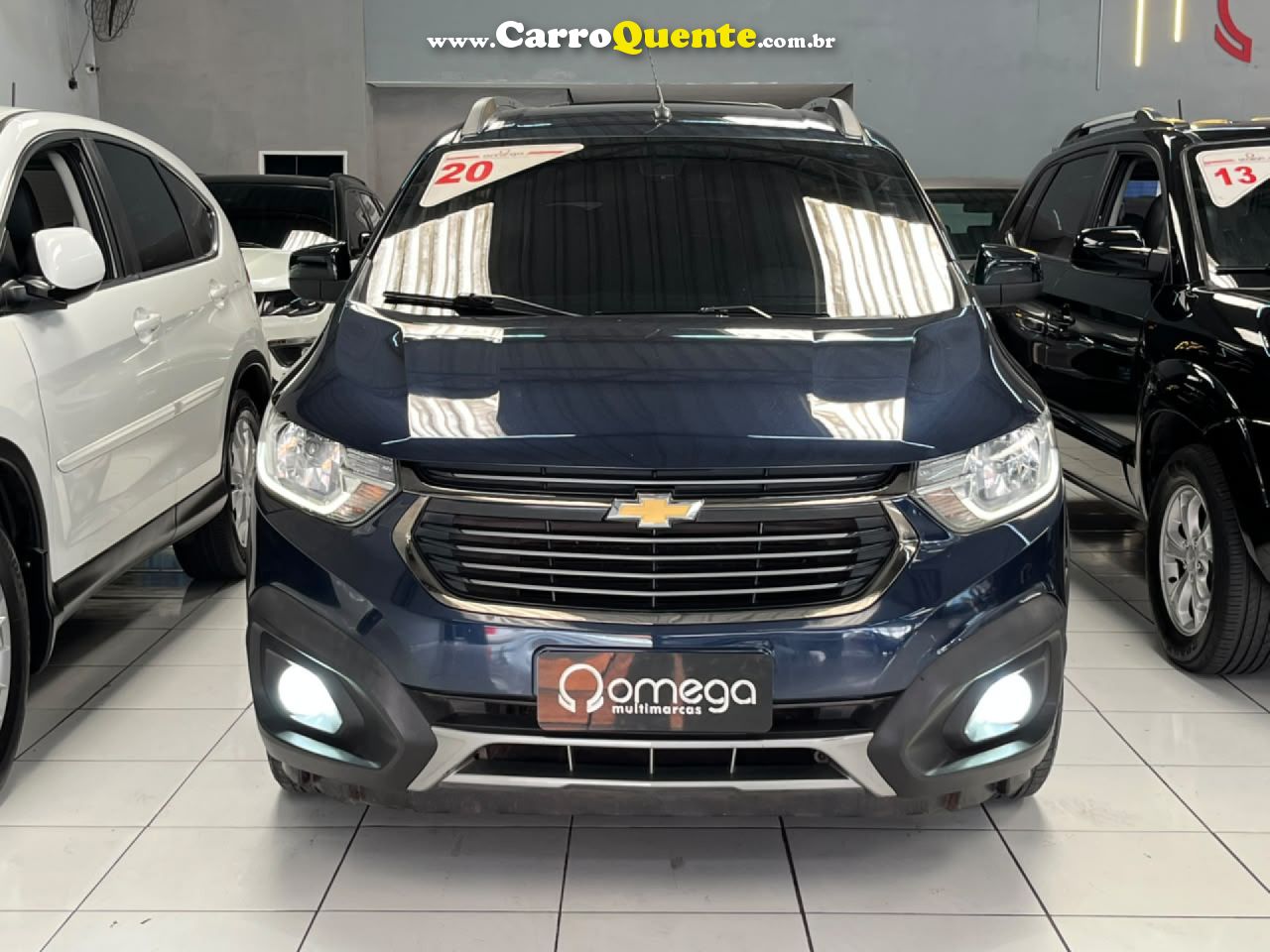 CHEVROLET   SPIN ACTIV 1.8 8V ECONO. FLEX 5P AUT.   AZUL 2020 1.8 FLEX - Loja