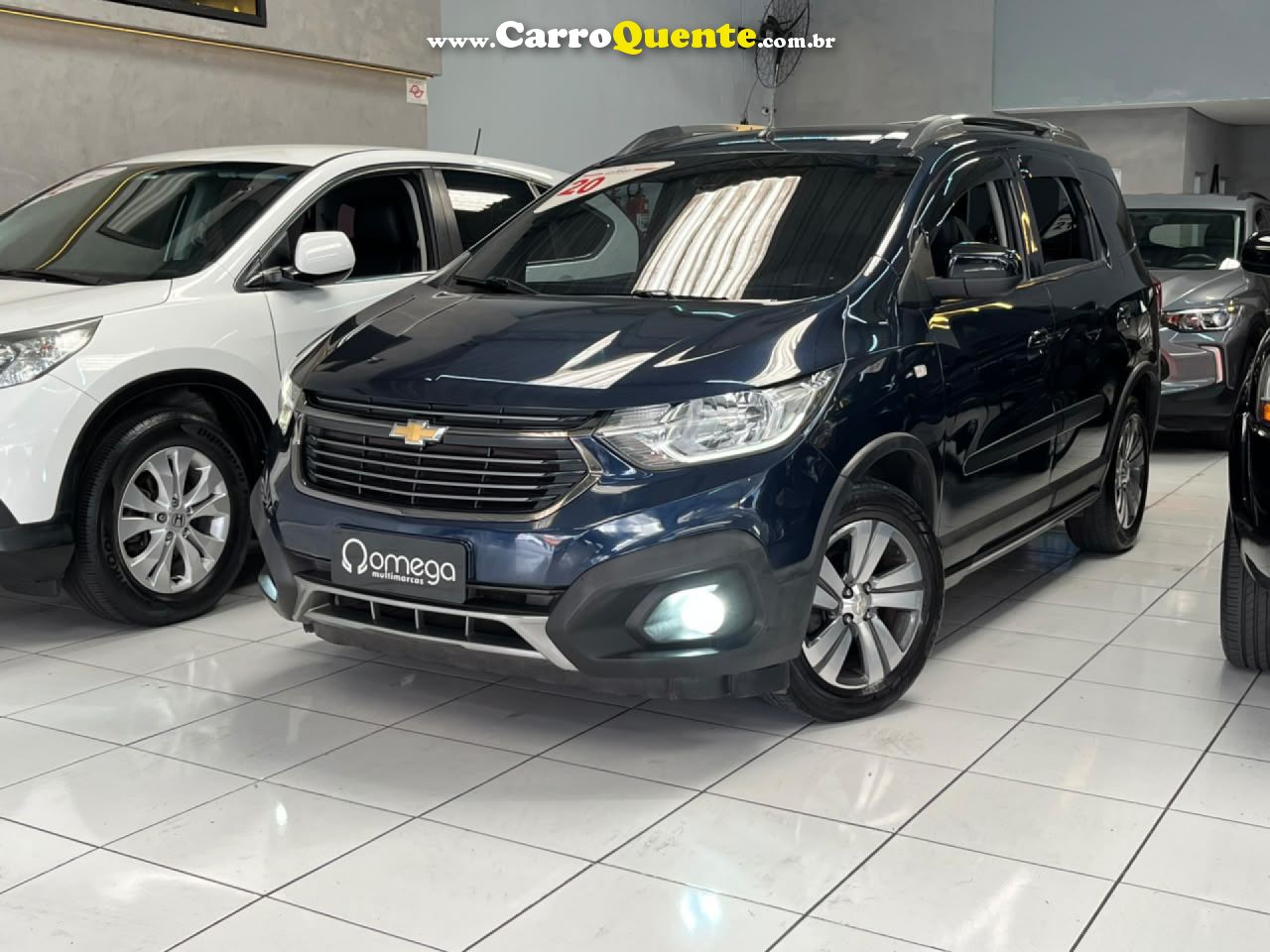 CHEVROLET   SPIN ACTIV 1.8 8V ECONO. FLEX 5P AUT.   AZUL 2020 1.8 FLEX - Loja