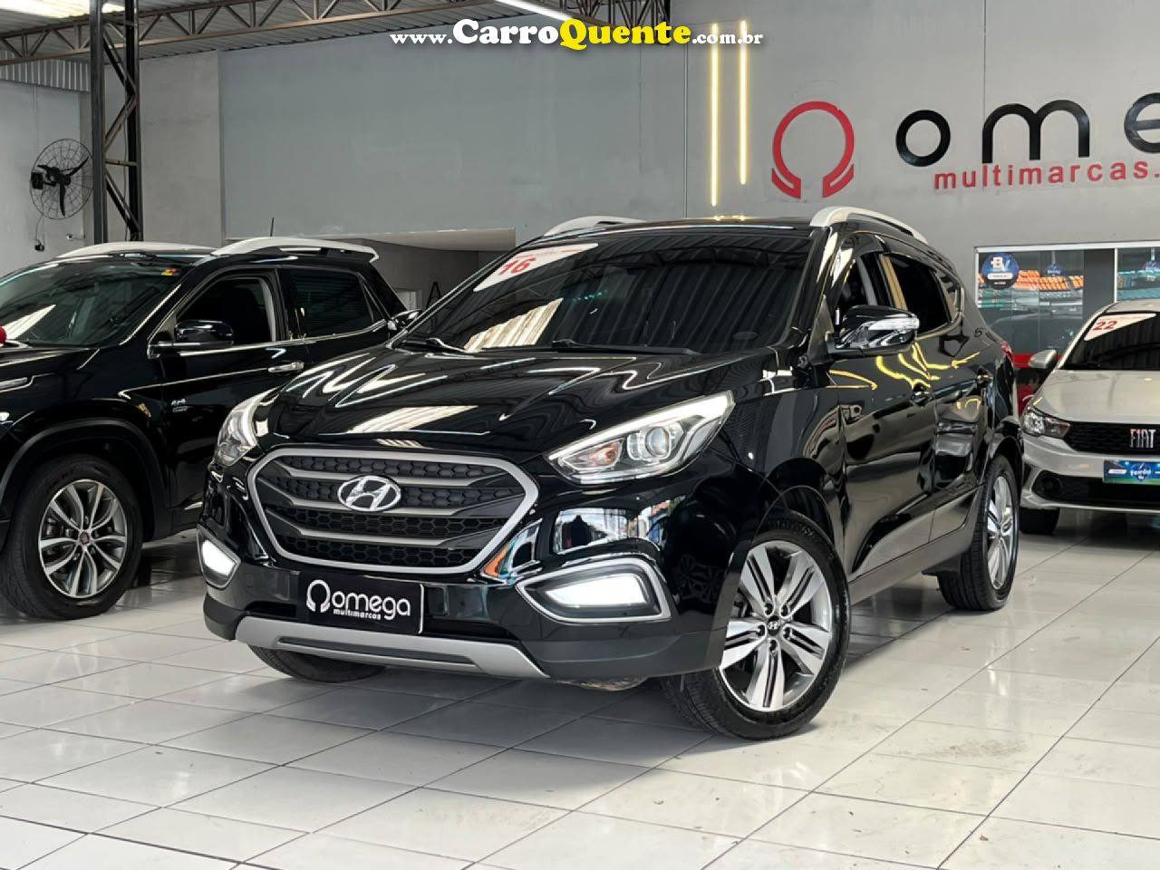 HYUNDAI   IX35 GLS 2.0 16V 2WD FLEX AUT.   PRETO 2016 2.0 FLEX - Loja