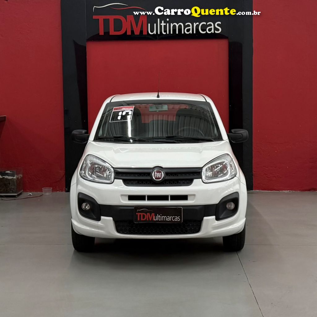 FIAT   UNO ATTRACTIVE 1.0 FLEX 6V 5P   BRANCO 2017 1.0 FLEX - Loja