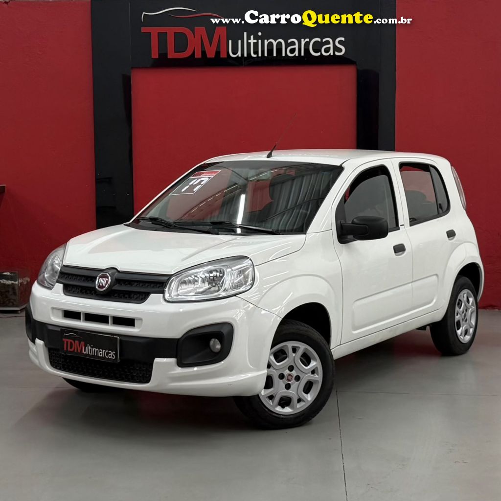 FIAT   UNO ATTRACTIVE 1.0 FLEX 6V 5P   BRANCO 2017 1.0 FLEX - Loja