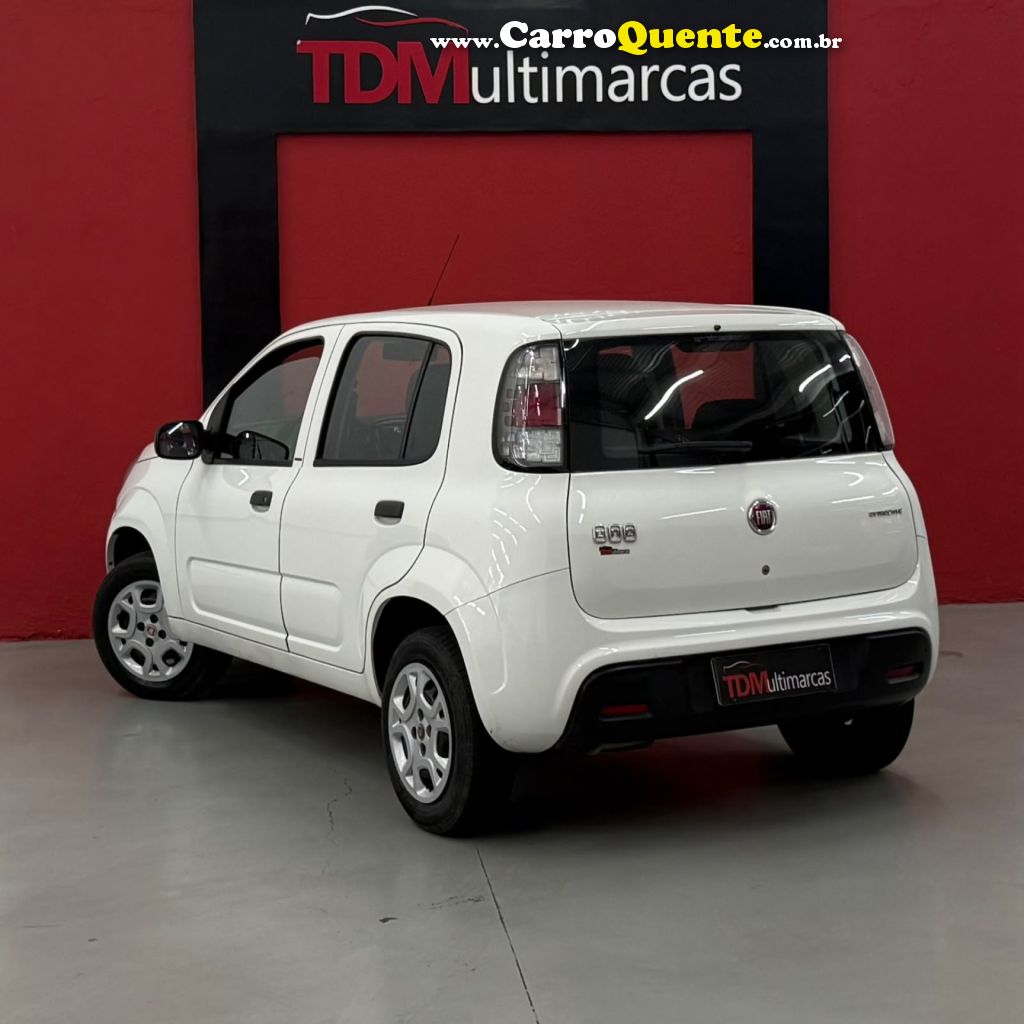 FIAT   UNO ATTRACTIVE 1.0 FLEX 6V 5P   BRANCO 2017 1.0 FLEX - Loja