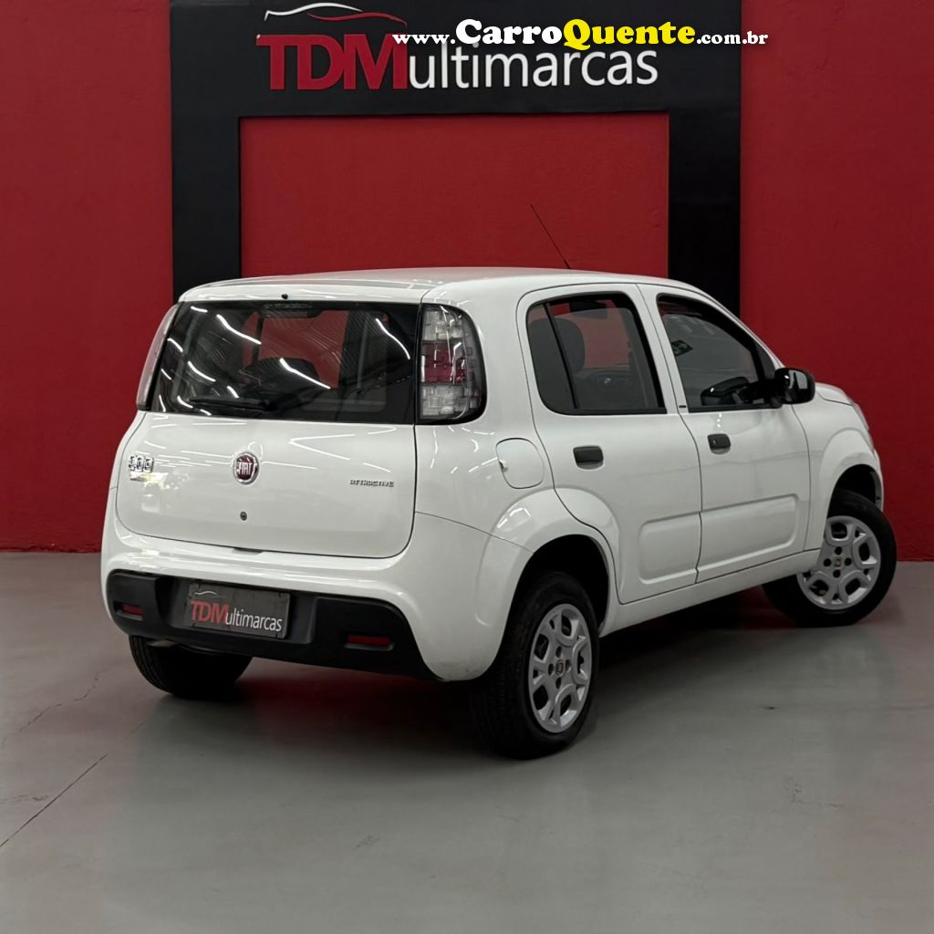 FIAT   UNO ATTRACTIVE 1.0 FLEX 6V 5P   BRANCO 2017 1.0 FLEX - Loja