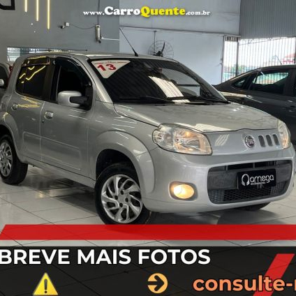 FIAT   UNO VIVACE CELEB. 1.0 EVO F.FLEX 8V 5P   PRATA 2013 1.0 GASOLINA