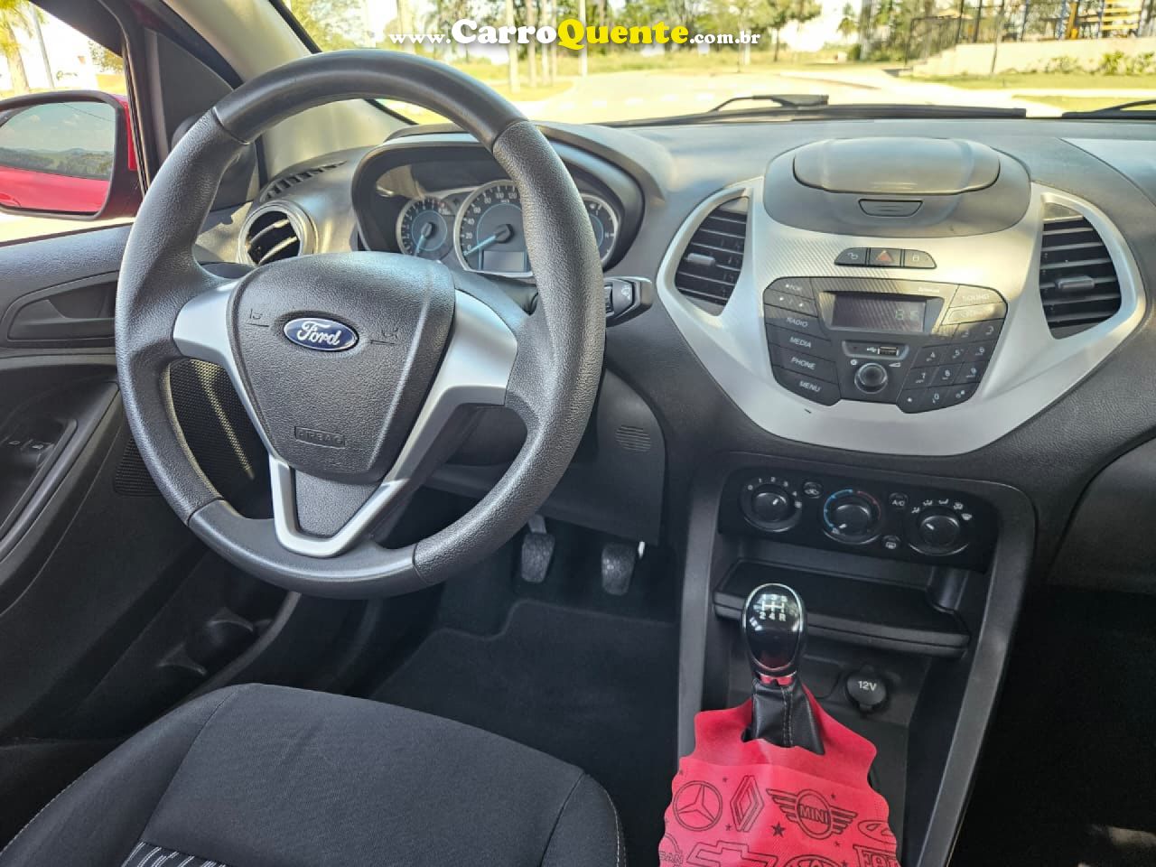 FORD   KA 1.0 SESE PLUS TIVCT FLEX 5P   VERMELHO 2015 1.0 FLEX - Loja