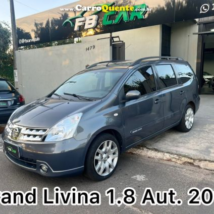 NISSAN   LIVINA GRAND SL 1.8 16V FLEX FUEL AUT.   CINZA 2012 1.8 FLEX
