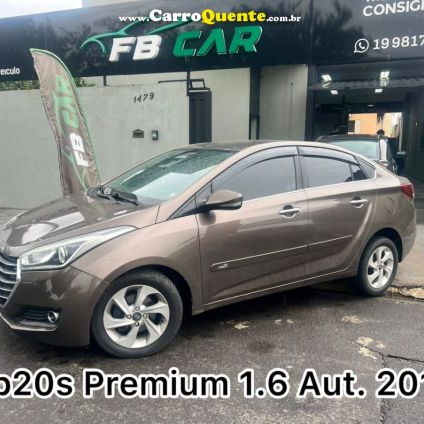 HYUNDAI   HB20S PREMIUM 1.6 FLEX 16V AUT. 4P   CINZA 2016 1.6 FLEX